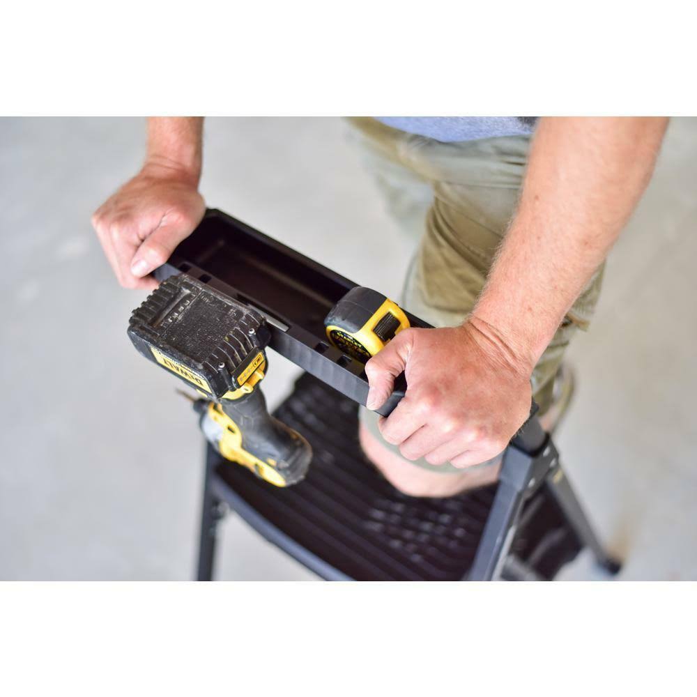 Gorilla Ladders 3-Step Pro-Grade Steel Step Stool, 300 lbs. Load Capacity Type iA Duty Rating