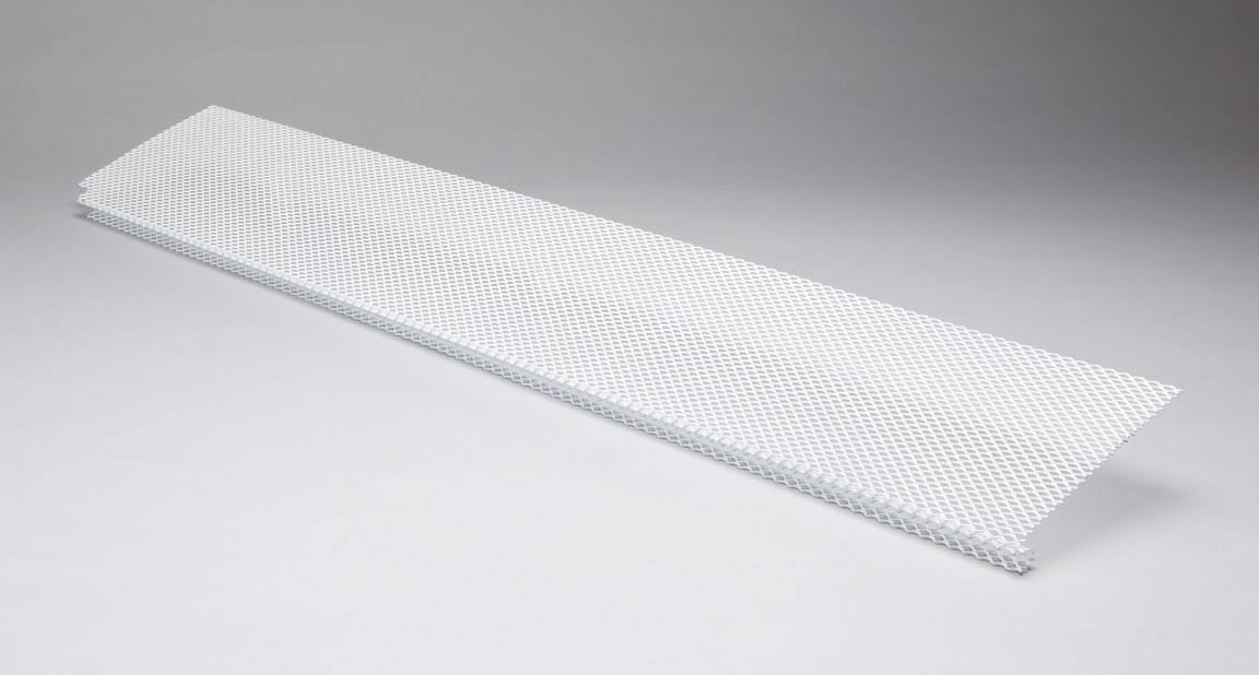 Amerimax Lock-In Gutter Guard Galvanized Steel (5.25-in x 3-Ft) Gutter Guard in White | 6363