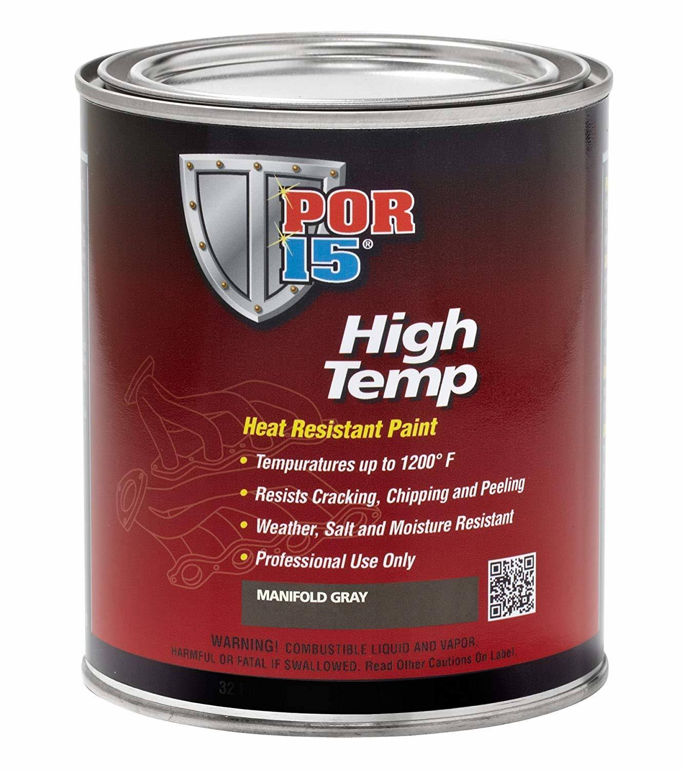 POR-15 44216 Manifold Gray High Temperature Paint, 8 oz
