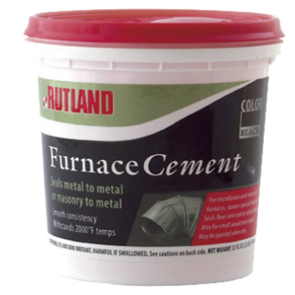 Rutland- Black Furnace Cement- 16 fl oz