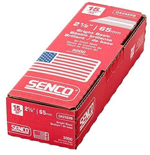 Senco DA25EPB 15 Gauge by 2-1/2 inch Length Bright Basic Finish Nail (3,000 per Box)