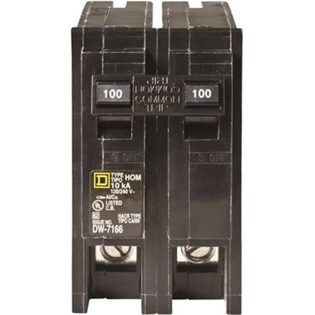 Square D Homeline 100 Amp 2-Pole Circuit Breaker HOM2100C