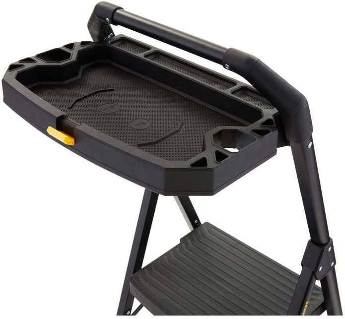 Gorilla Ladders GLHD-3T 3-Step Pro-Grade Steel Project Ladder, 300 lbs. Load Capacity Type iA Duty Rating