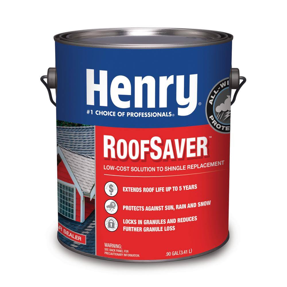 Henry 812 RoofSaver Clear Sealer Shingle Coating to Extend Shingle Life- 0.90 Gal HE812146