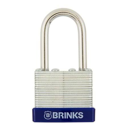 Brink's Laminated Steel 40mm Padlock, 3 Pack, Silver