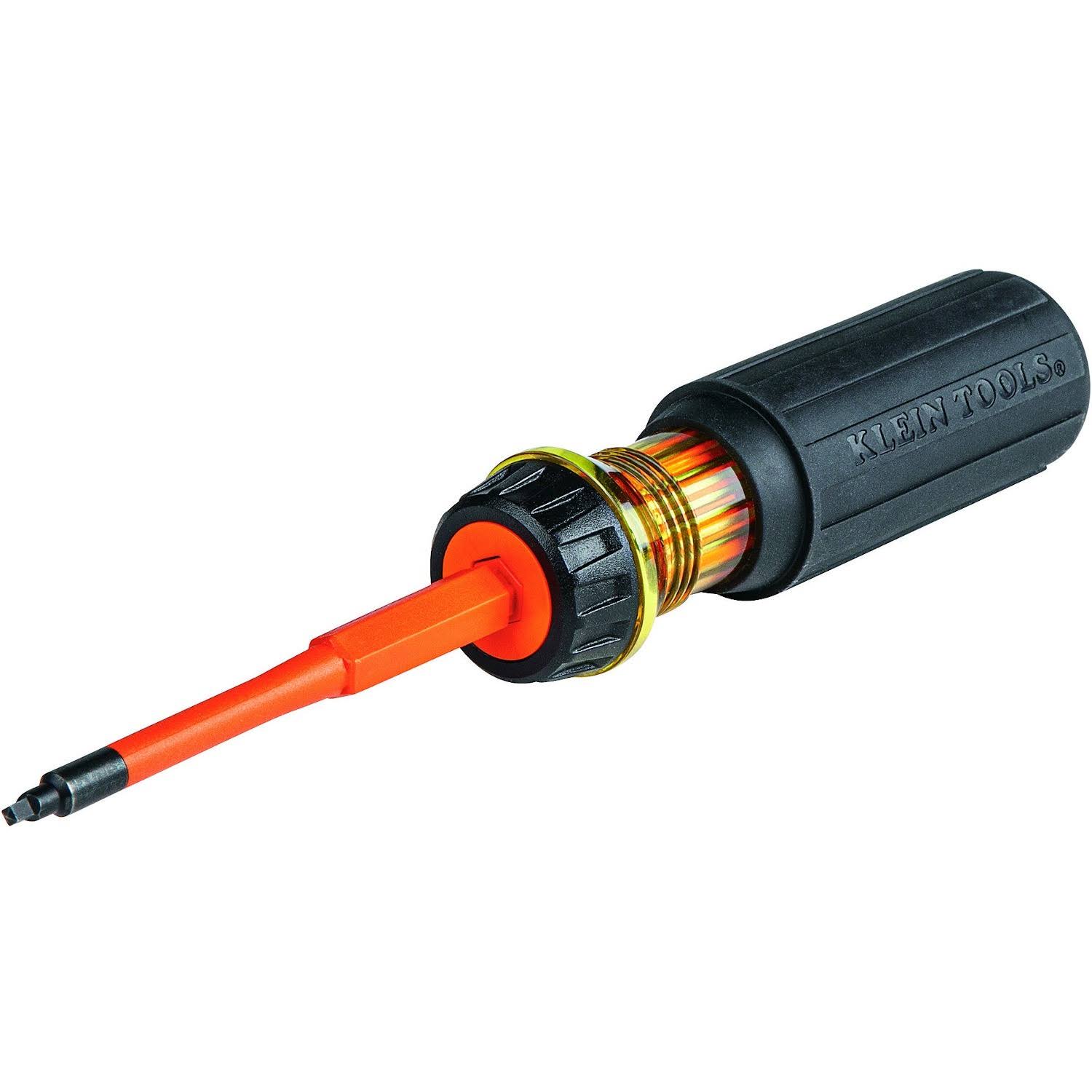 Klein Tools- 32287- Flip-Blade Insulated Screwdriver, 2-in-1, Square Bit #1 and #2