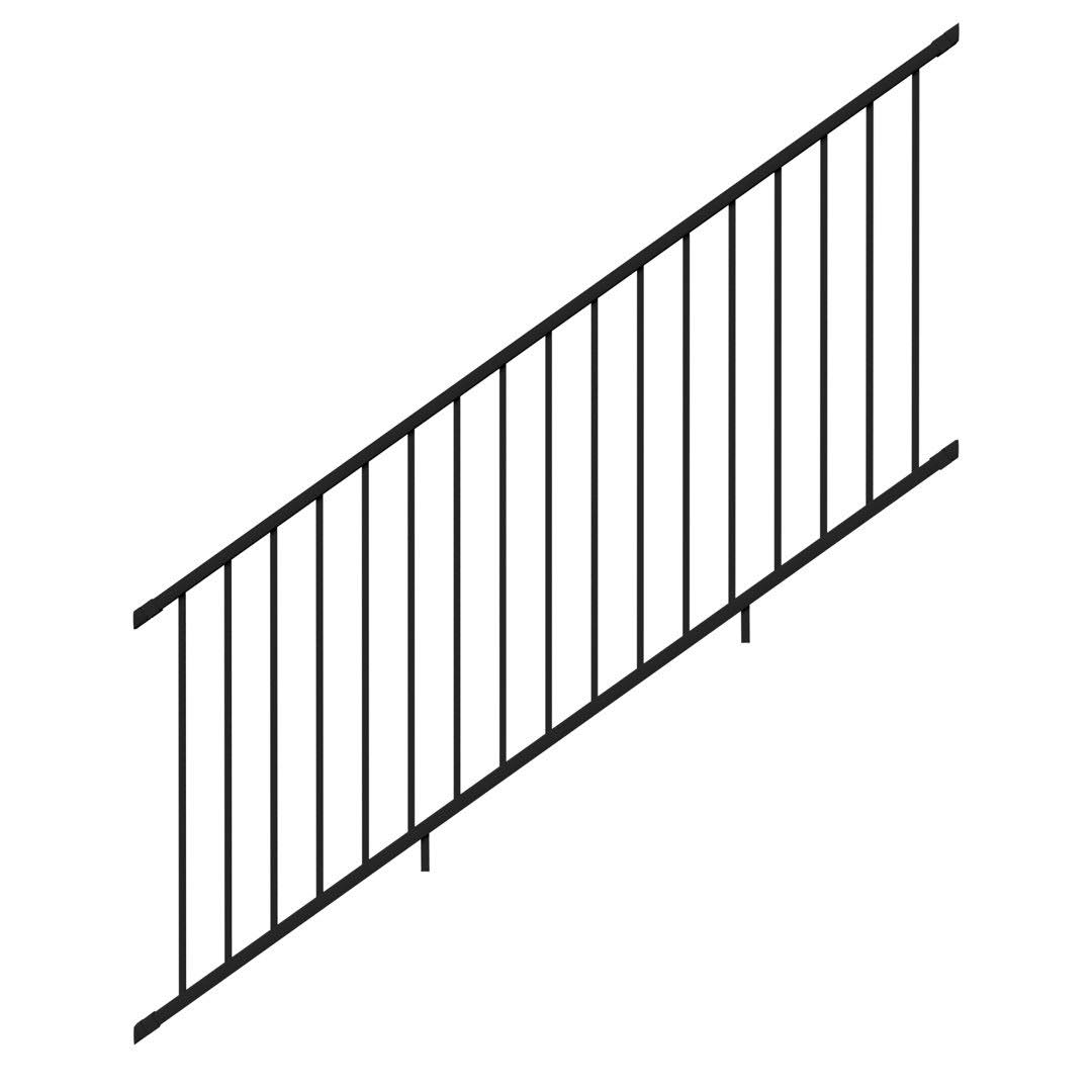 Deckorators 8 ft. x 42 in. Stair Textured Black Aluminum Rapid Rail Kit