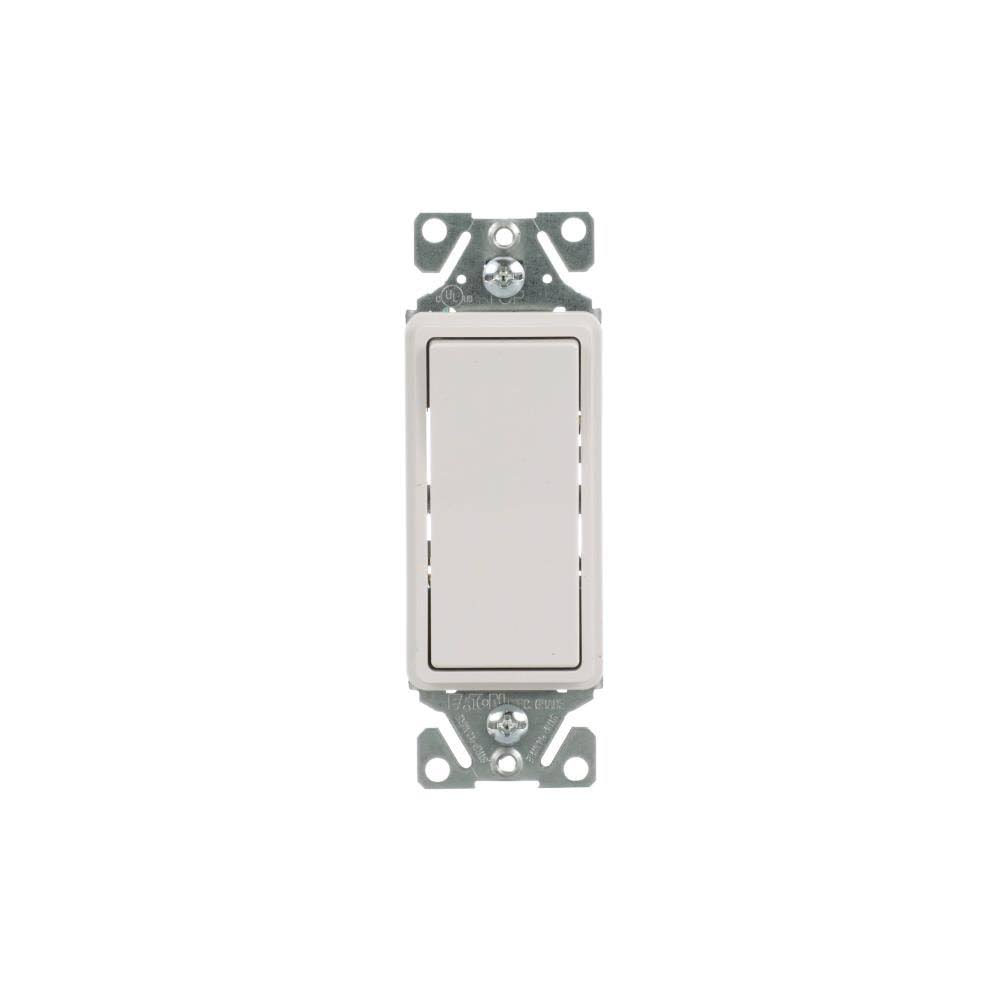 Eaton 15-Amp 3-Way Rocker Light Switch, White | 7503W-BX-LW