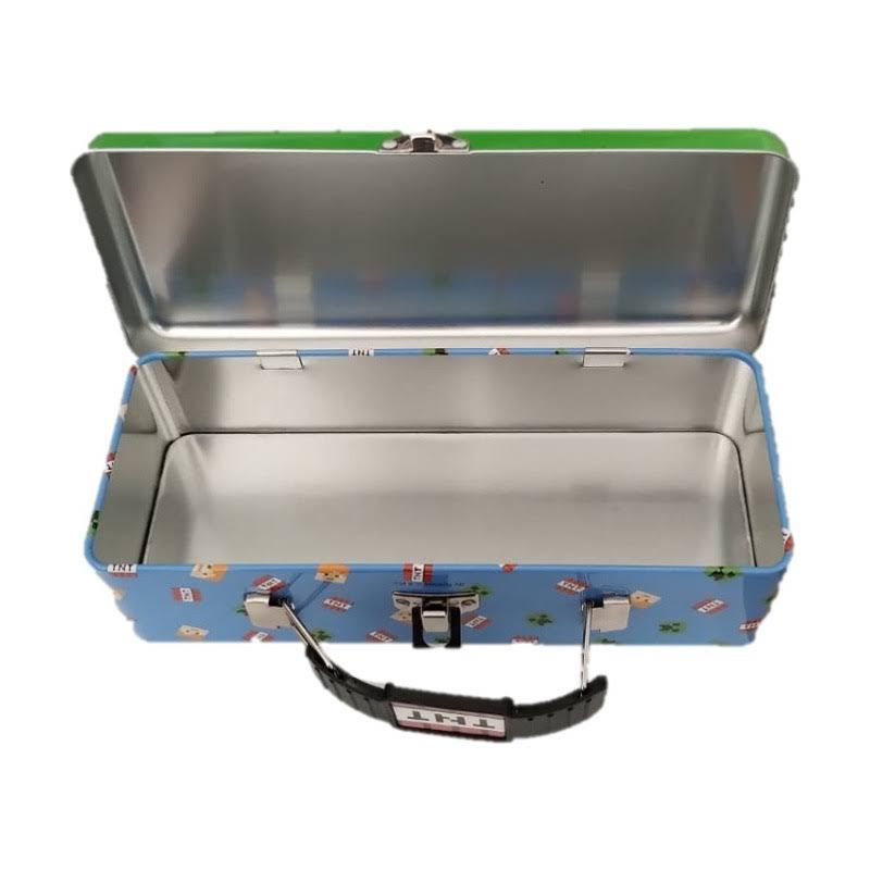 Minecraft Great for Storage & Gift Giving Tool Tin with Handle Clasp & Lid- Each