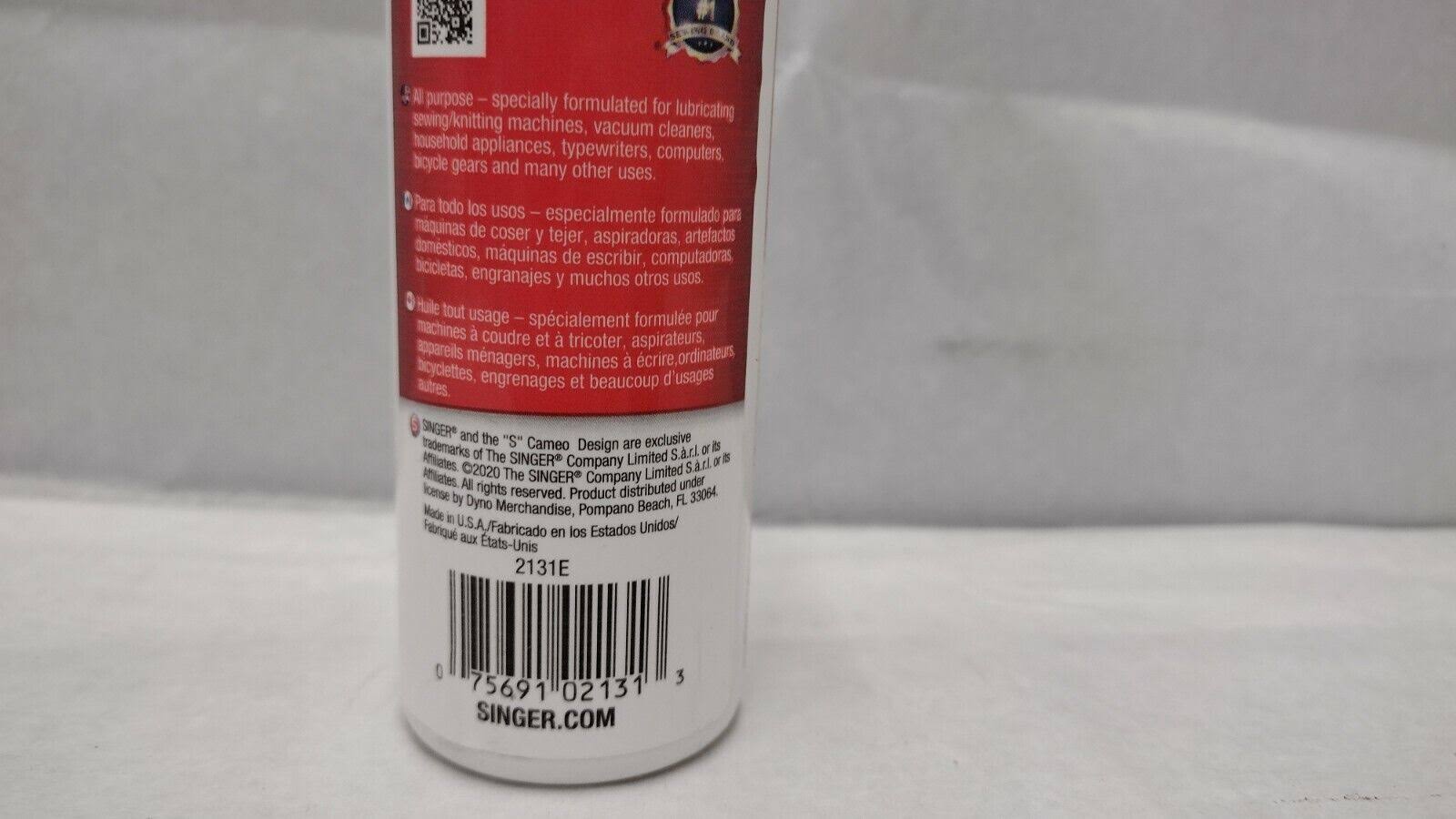 Singer Machine Oil 4oz