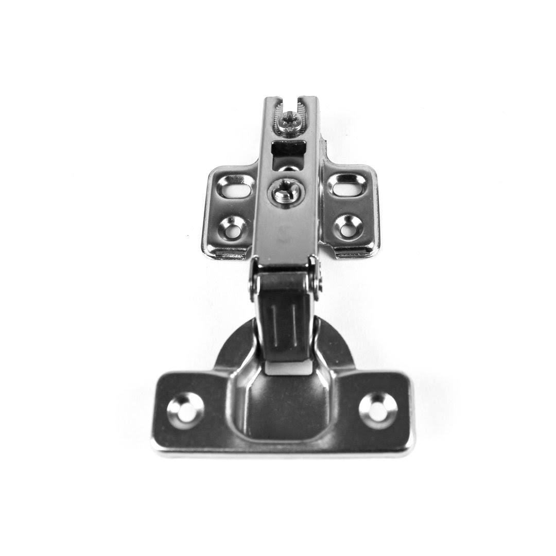 Berta Full Overlay Soft Closing Clip on Frameless Cabinet Hinges (40 Pack), Size: Small, Silver 2259