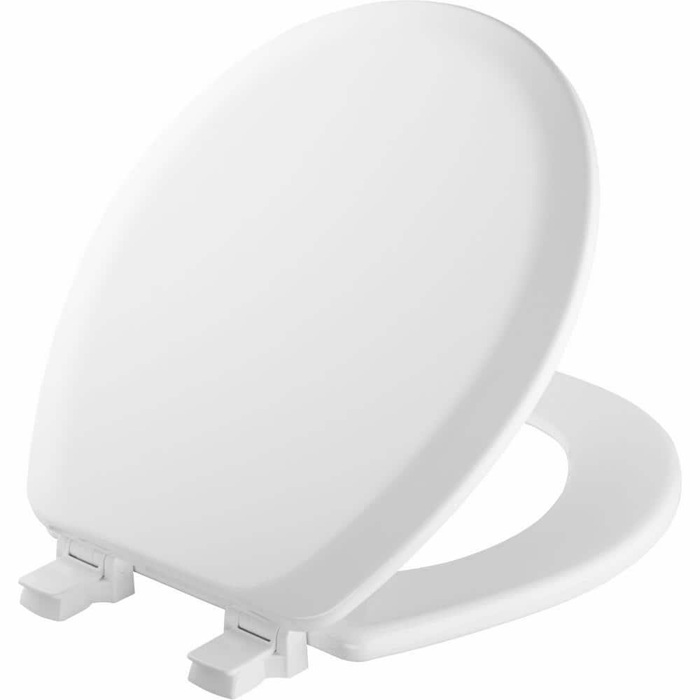 Bemis Lift-Off Never Loosens Round Closed Front Toilet Seat in White