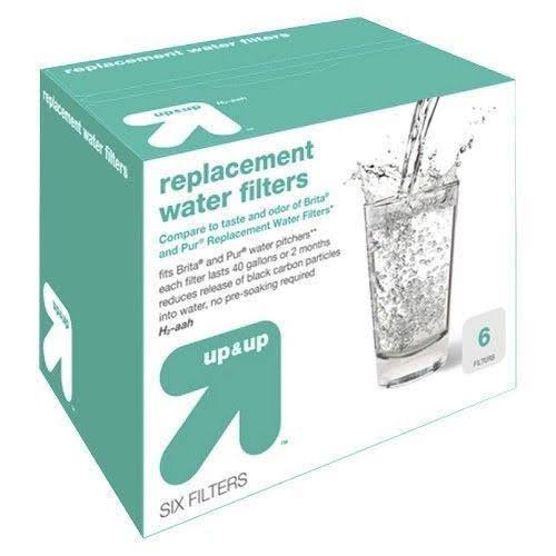 Universal Replacement Water Filters 6 ct Up & Up