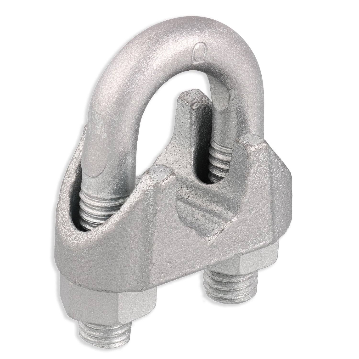 Zinc Plated Malleable Wire Rope Clip, Size: 7/8