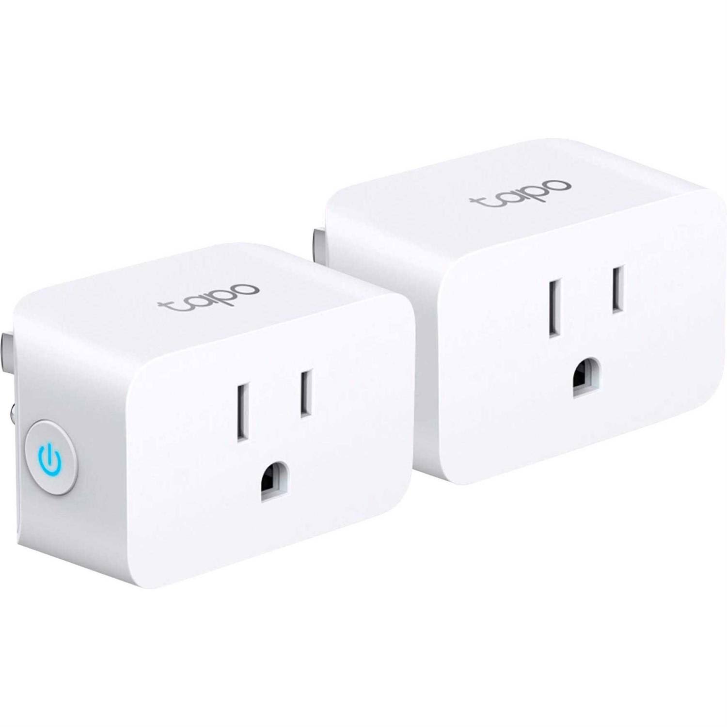 TP-Link Tapo Smart Wi-Fi Plug Mini with Matter- White- 2 Pack