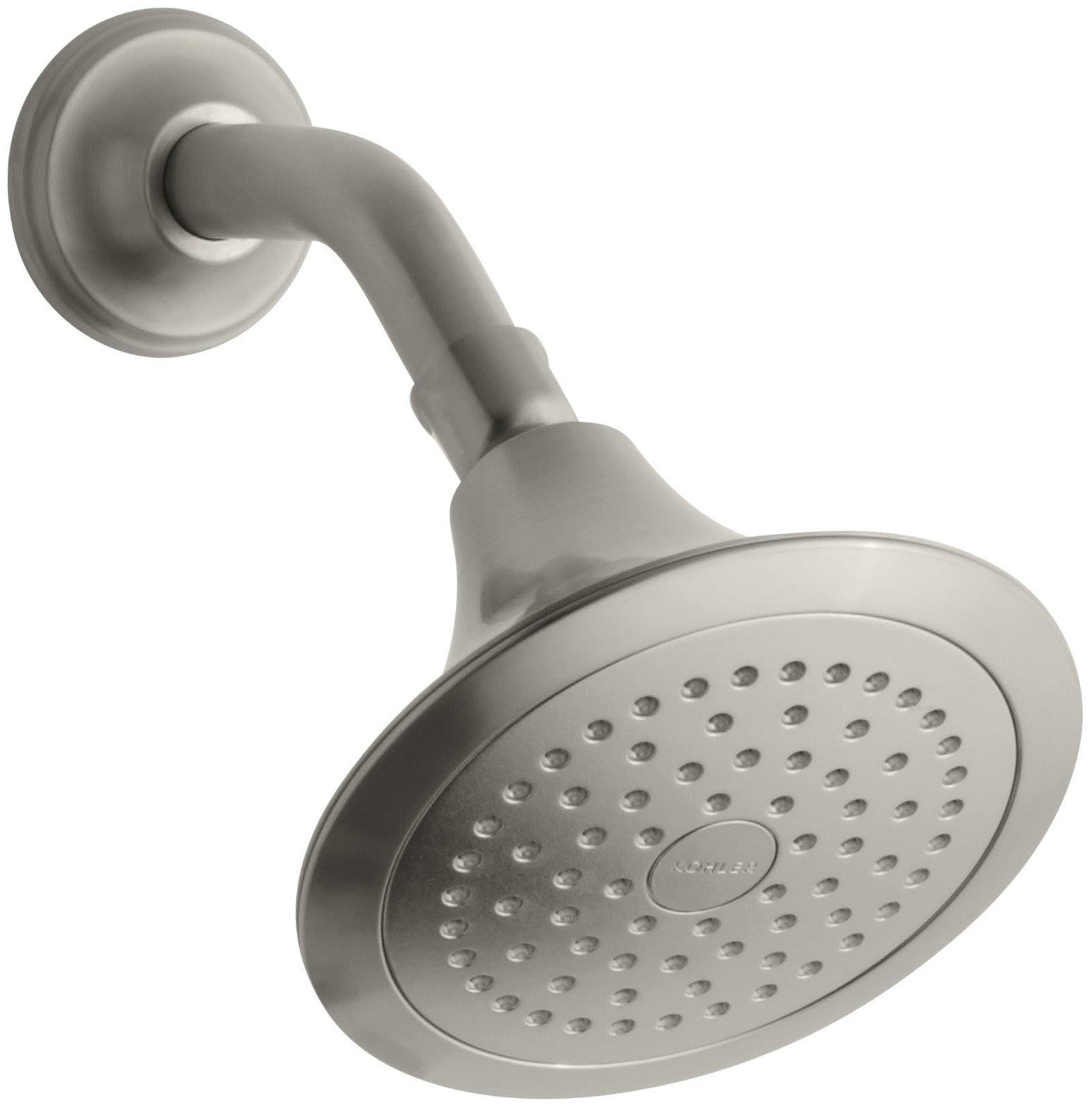Kohler K-10282-AK-BN Forte Single-Function Katalyst Showerhead Vibrant Brushed Nickel