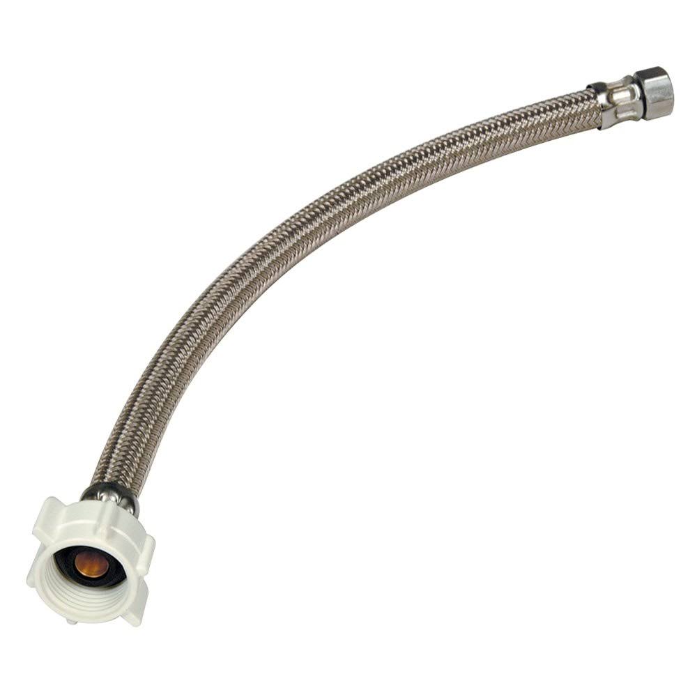 Brasscraft 3/8 in. Compression x 7/8 in. Ballcock Nut x 20 in. Braided Polymer Toilet Connector