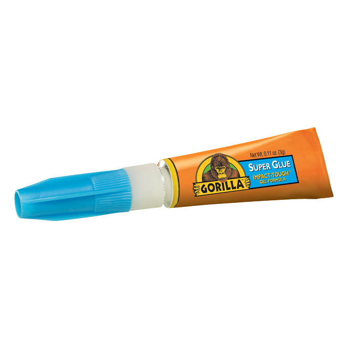 Gorilla Super Glue: 3G Tube / 4-Pack (Clear)