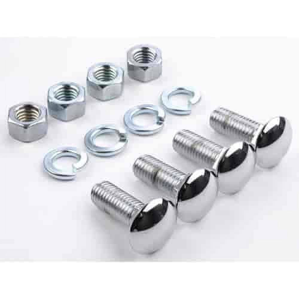 JEGS 83779 Chrome Bumper Bolt Kit