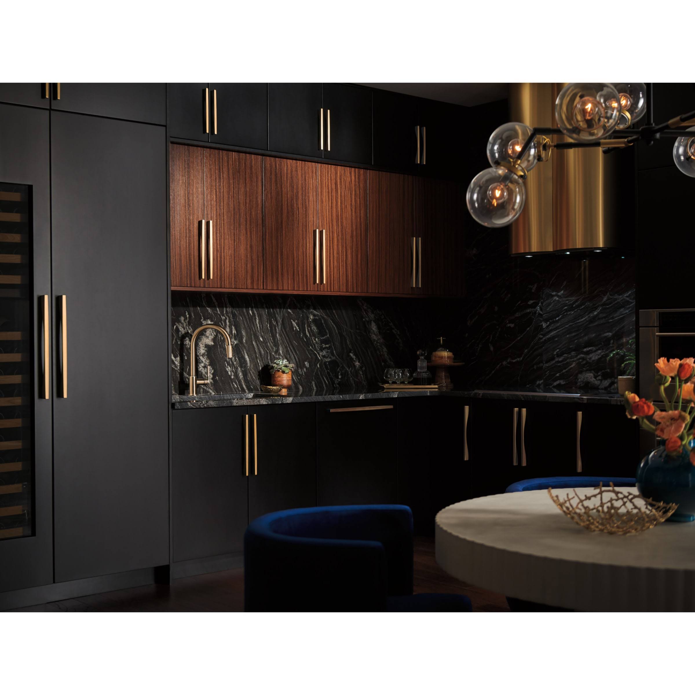 Brizo 63043LF-SS Litze Pull-Down Faucet with Arc Spout and Knurled Handle- Stainless