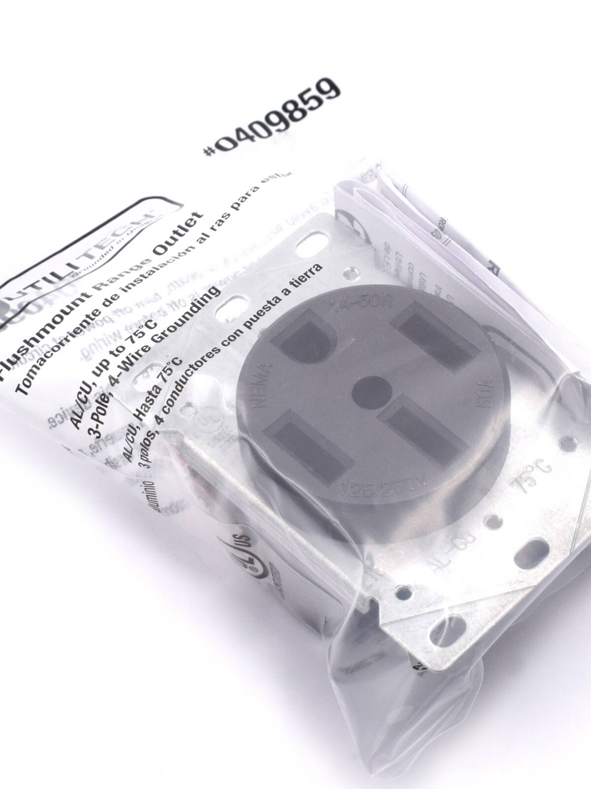 Utilitech Black 50-Amp Round Industrial Range | 2106S