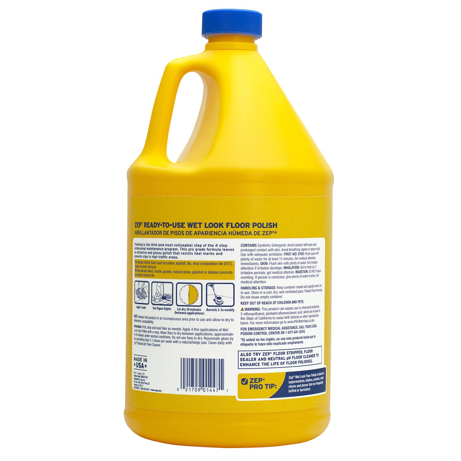 Zep Wet-Look Floor Finish, 1 gallon