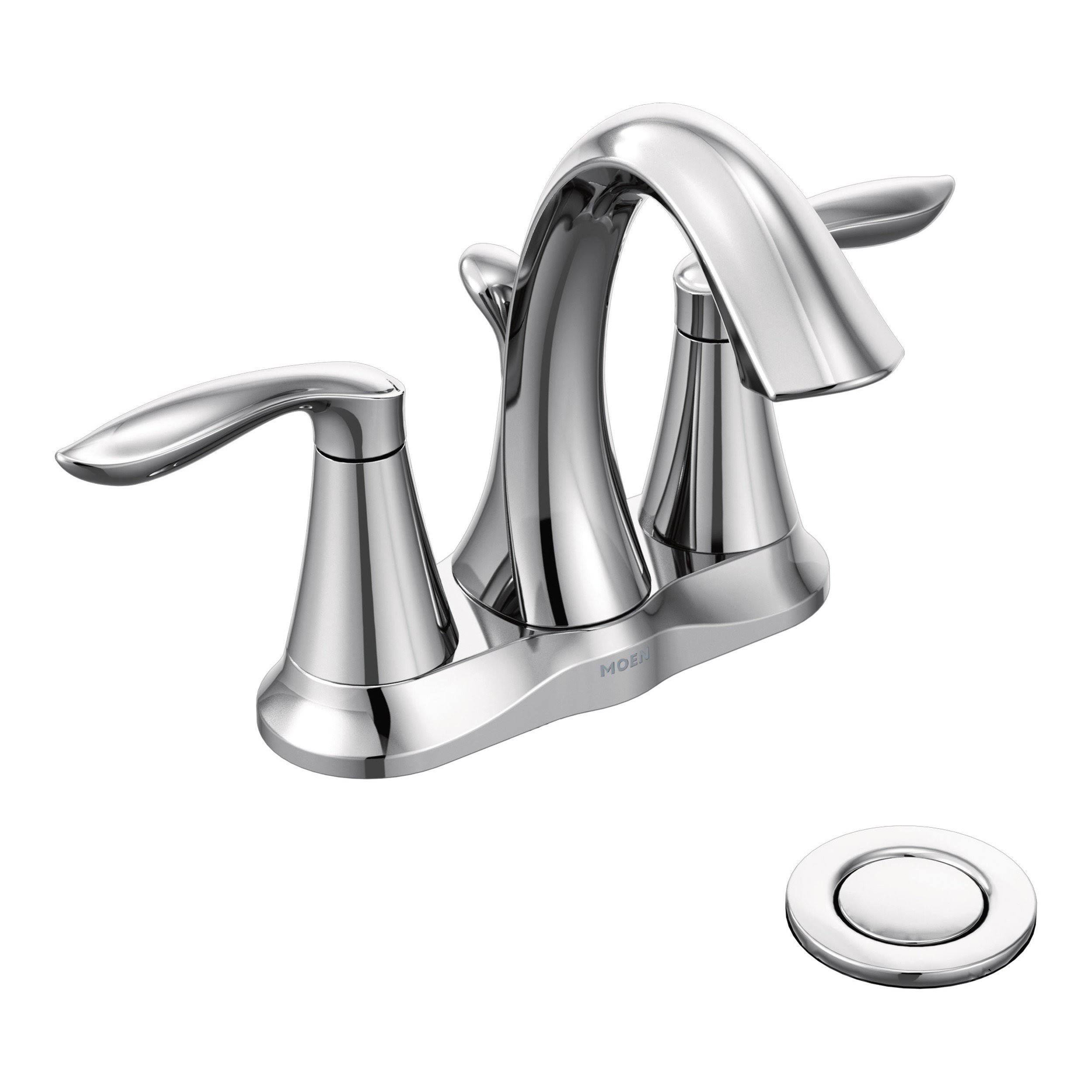 Moen 6410- Eva Centerset Two-Handle Bathroom Faucet Chrome