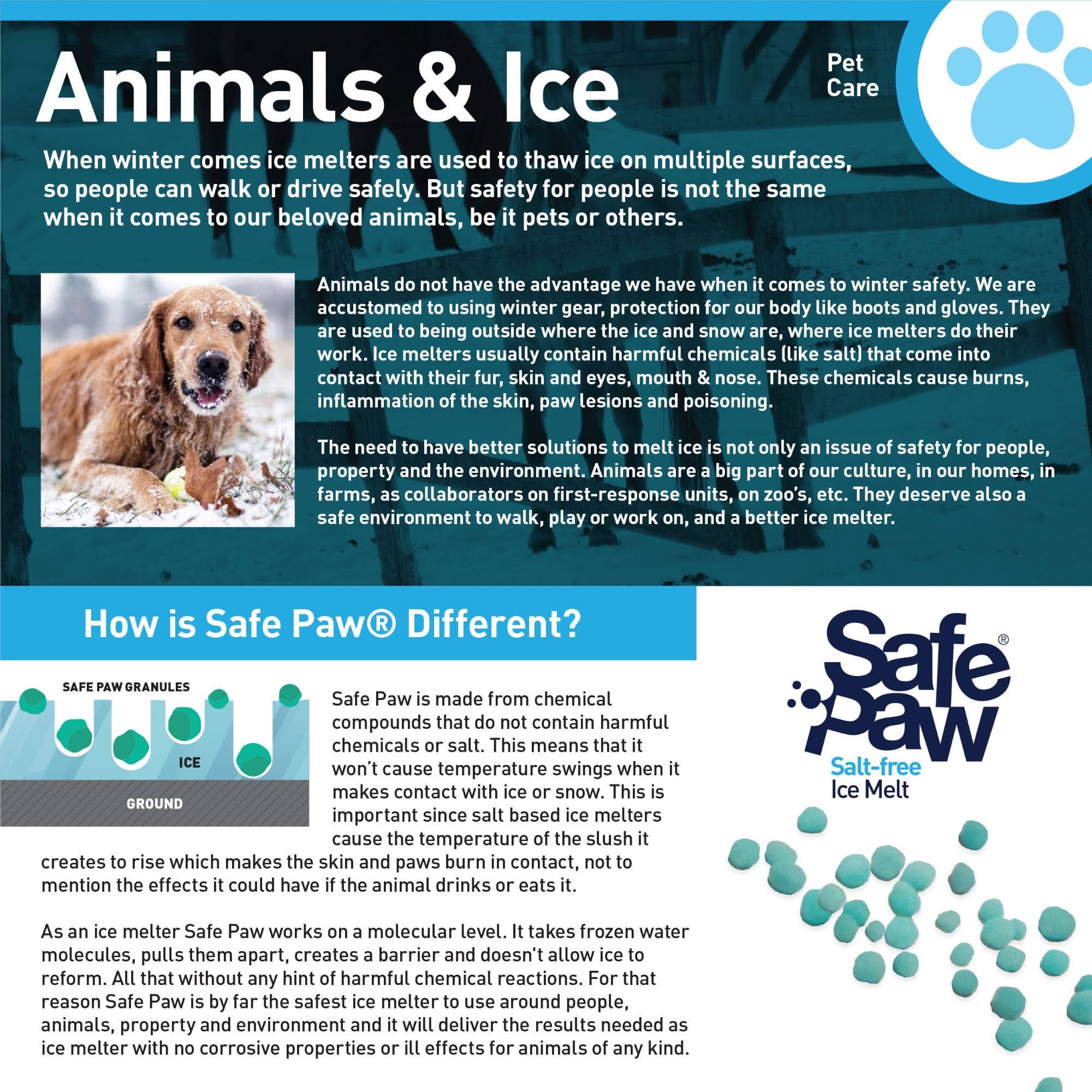 Gaia Safe Paws Ice Melter- 35 lbs bucket