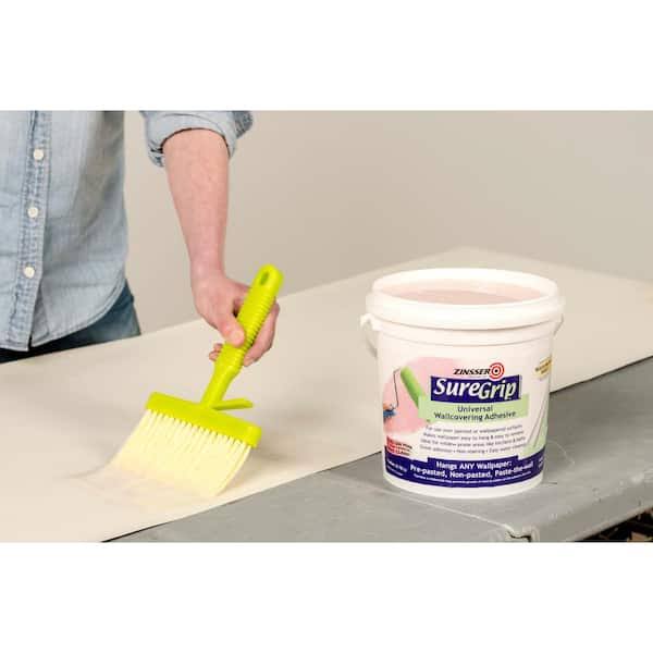 Zinsser & 69384 Suregrip 122 Wallcovering Adhesive, Clear, 1-Qt.