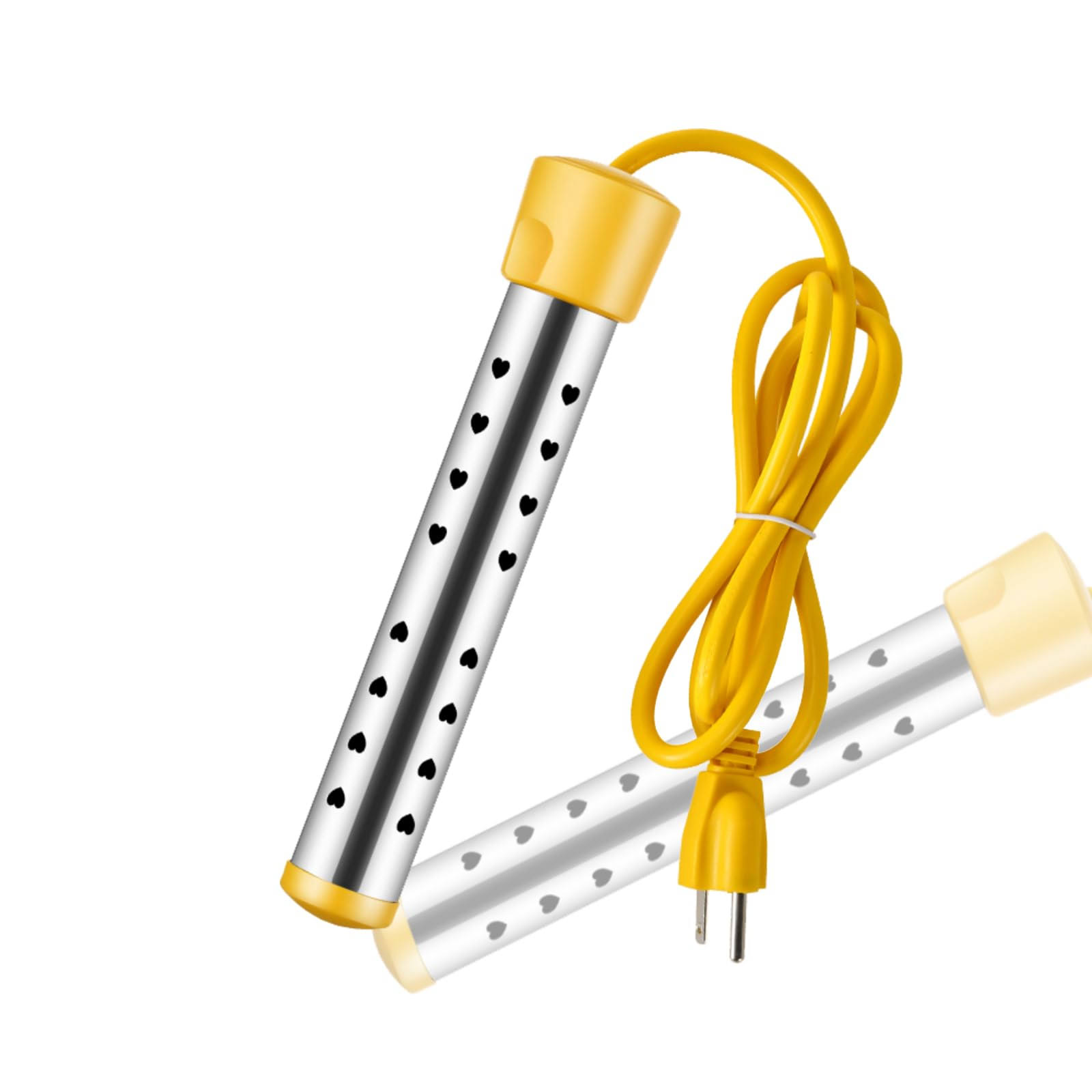 Immersion Water Heater, Electric Submersible Water Heater with Stainless Steel Guard Cover, Portable Bucket Heater to Heat 5 Gallons of Water