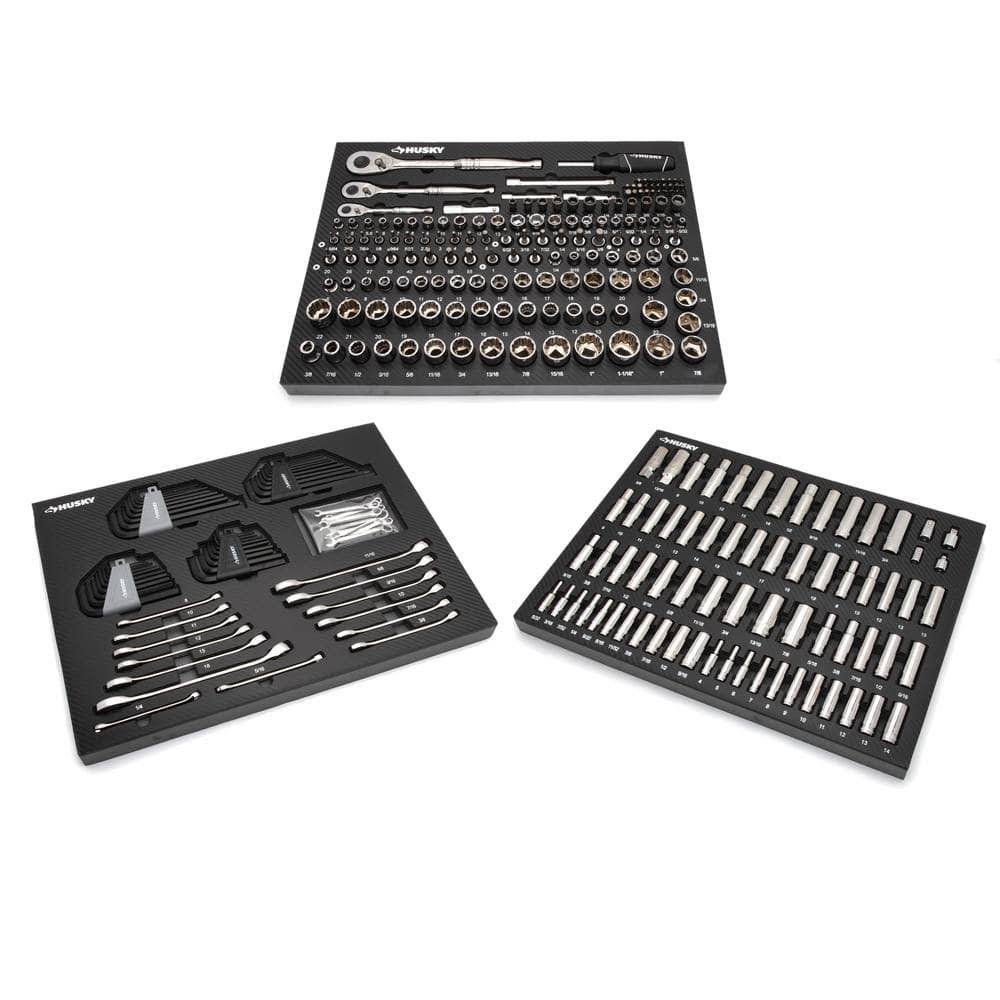 Husky Mechanics Tool Set in Eva Trays (290-Piece)