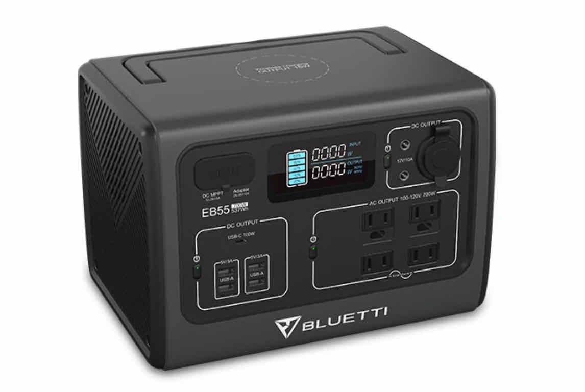 BLUETTI EB55 Portable Power Station | 700W 537Wh