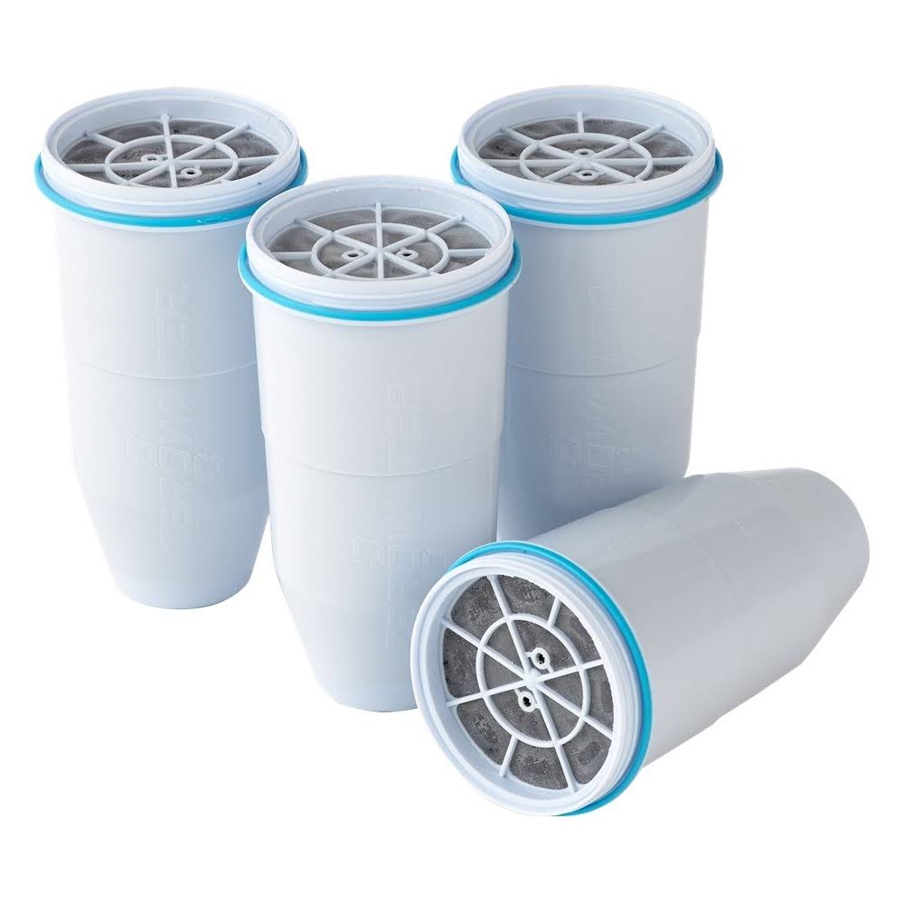 Zerowater Ion Exchange Replacement Water Filter, White- 4 pack