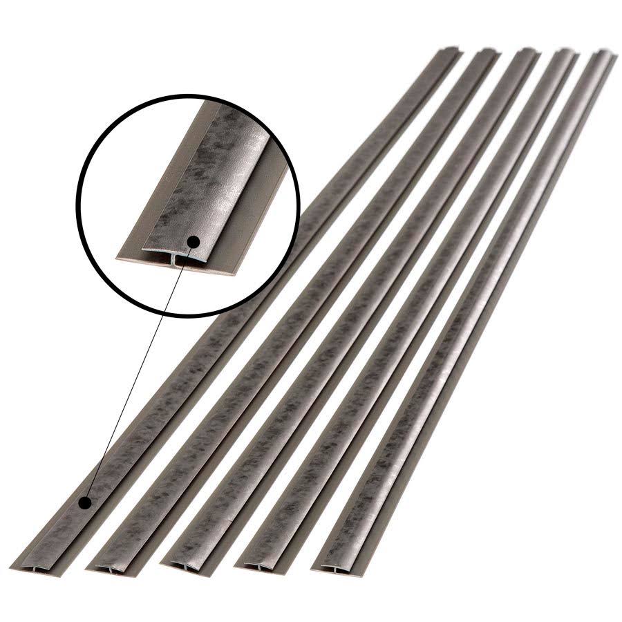 Fasade Divider Trim in Brushed Aluminum (5 Pack)