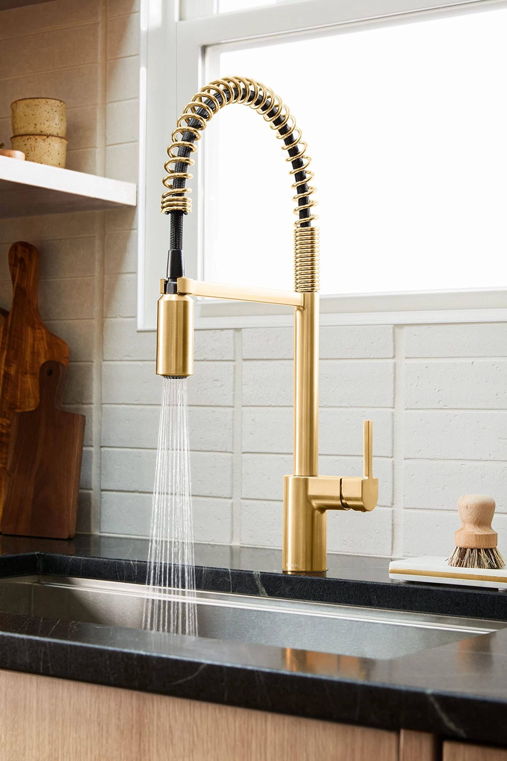 Moen 5923BG Align Brushed Gold One-Handle Pulldown Kitchen Faucet