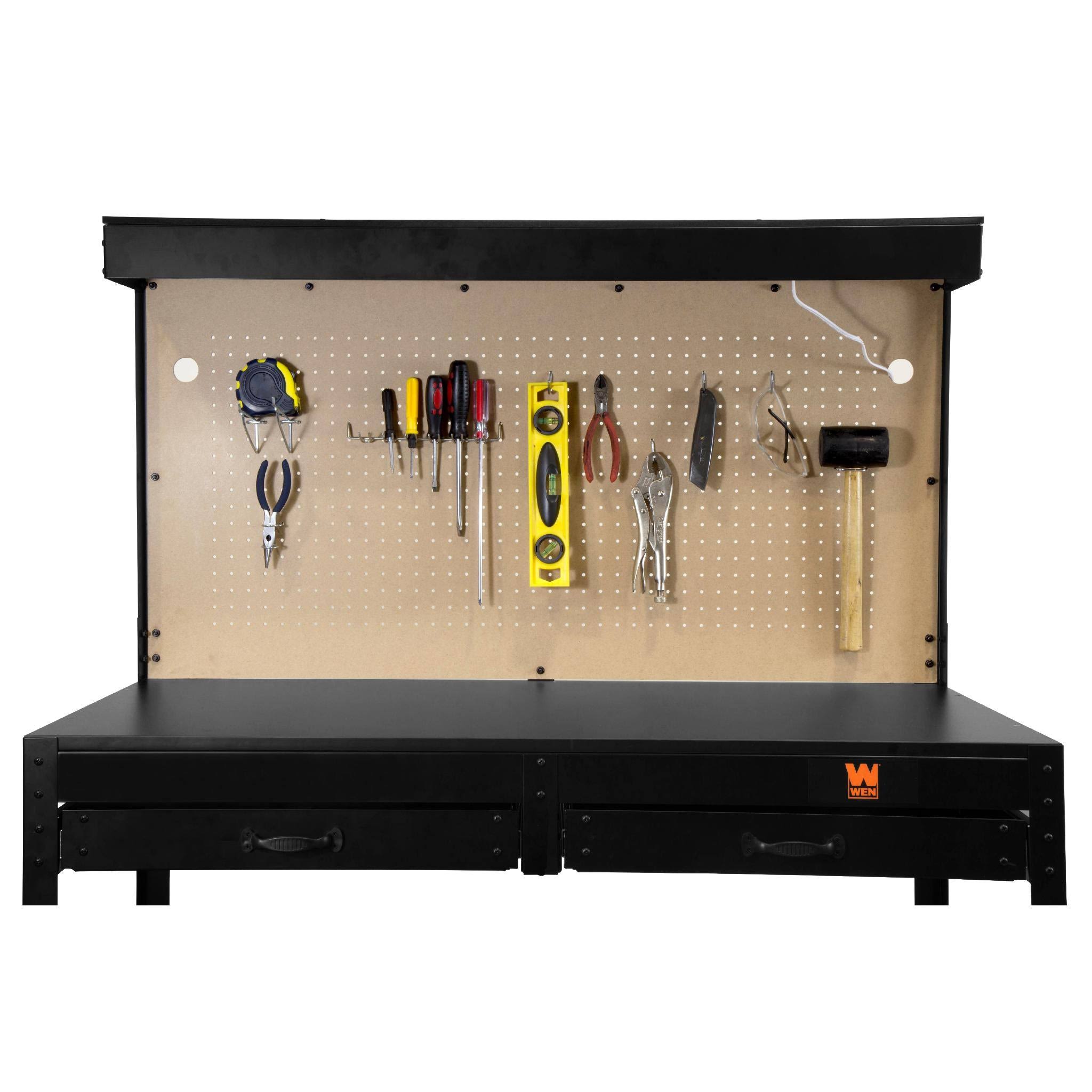 WEN 48 in. Workbench with Power Outlets and Light