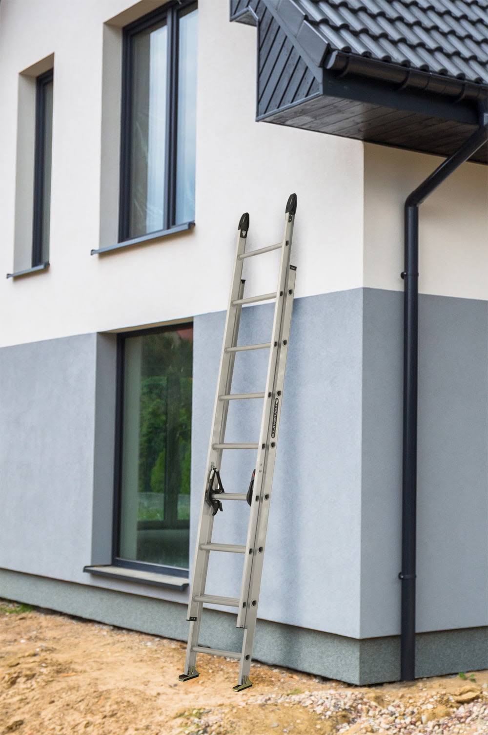 Louisville 16-Foot Aluminum Step Ladder 225-Pound Capacity Type II