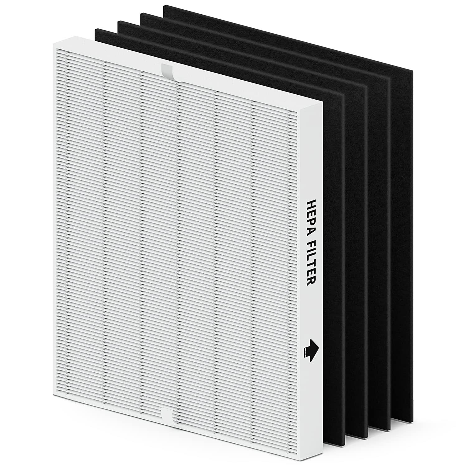 AP-1512HH Filter Set Replacement for Coway Airmega AP-1512HH Air Purifiers, 1 True HEPA and 4 Carbon Pre-Filters, Compared to Part #3304899