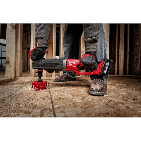 Milwaukee M18 Fuel 18V Lithium-Ion Brushless Cordless Gen 2 Super Hawg 7/16 in. Right Angle Drill with Battery and Charger