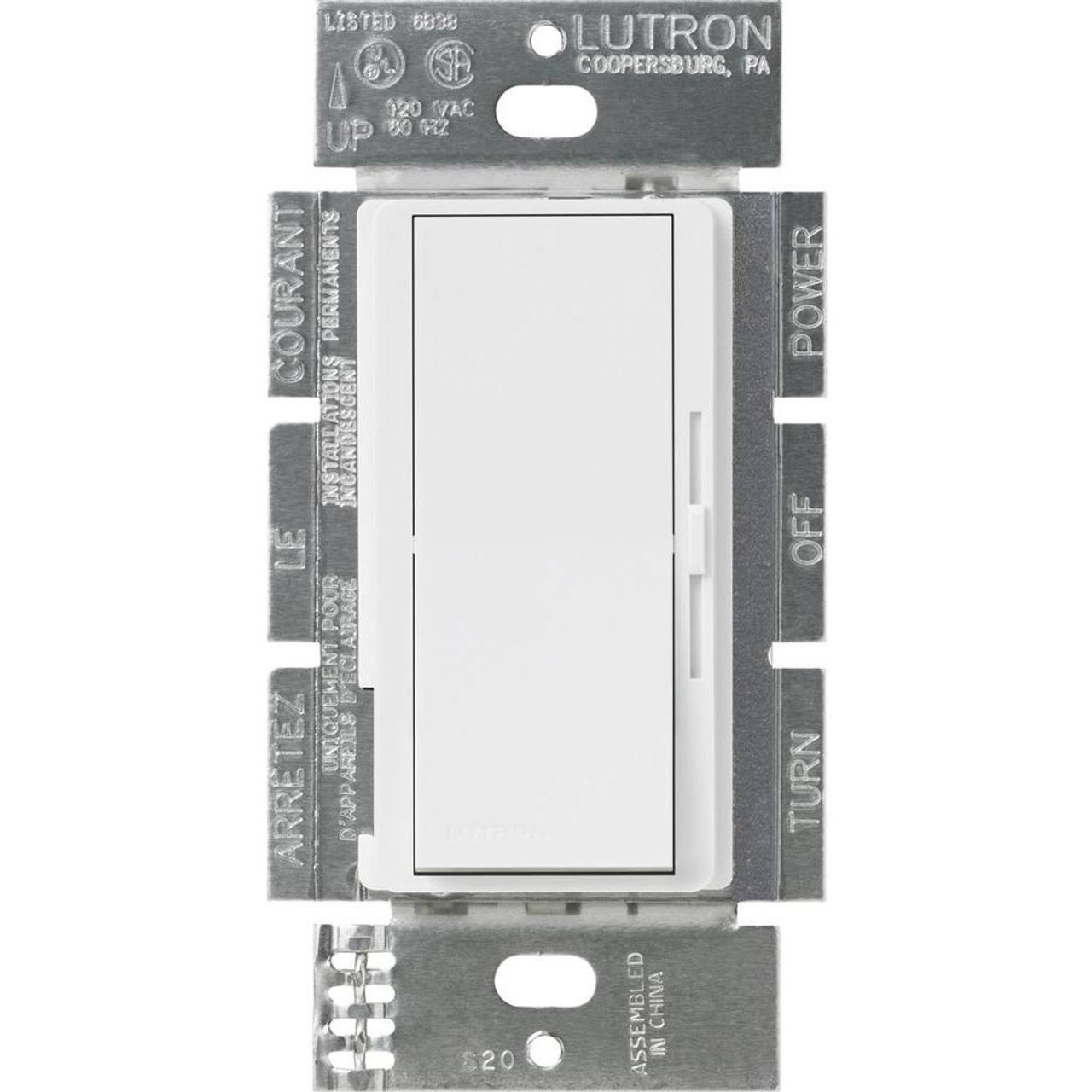 Lutron Diva 0-10V Single Pole/3 Way Dimmer DVSTV-WH