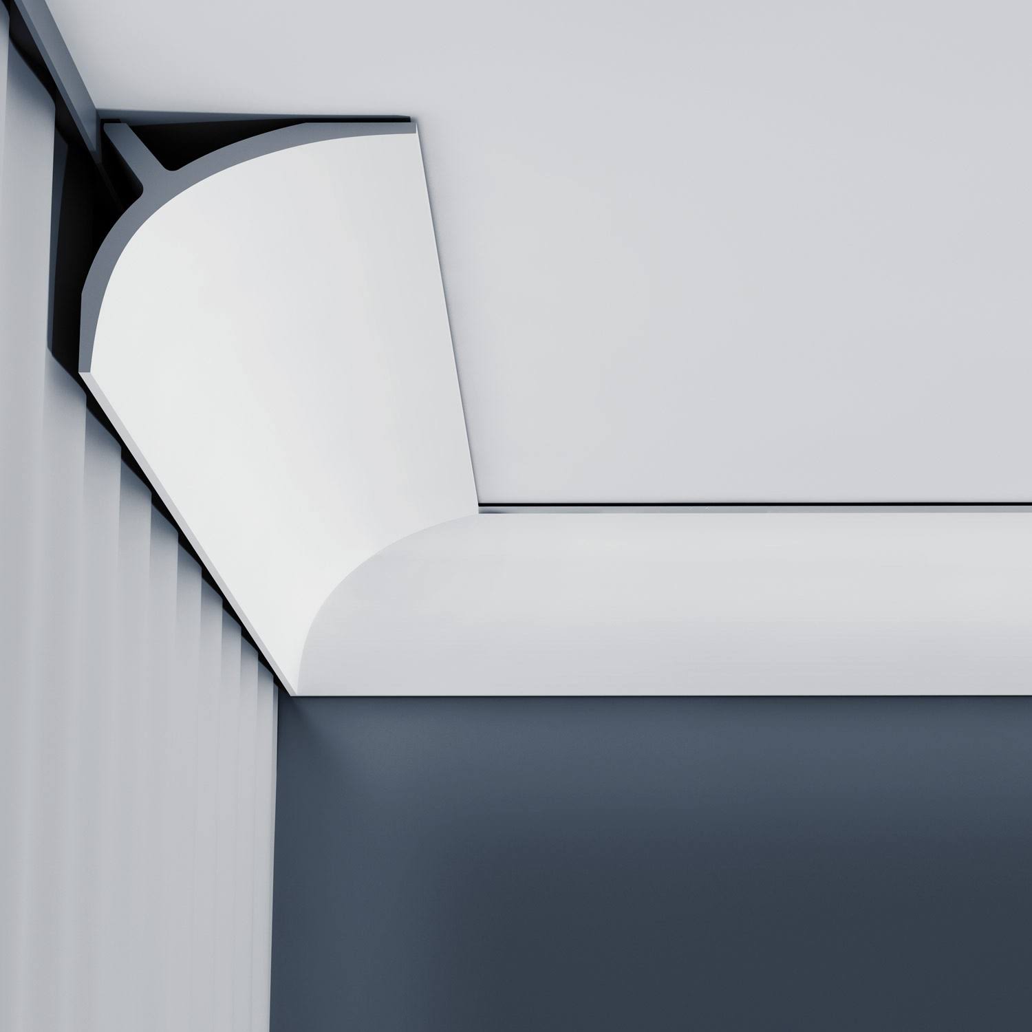 Orac Decor 4.375-in x 6.5-ft Polyurethane Crown Moulding in White | C991