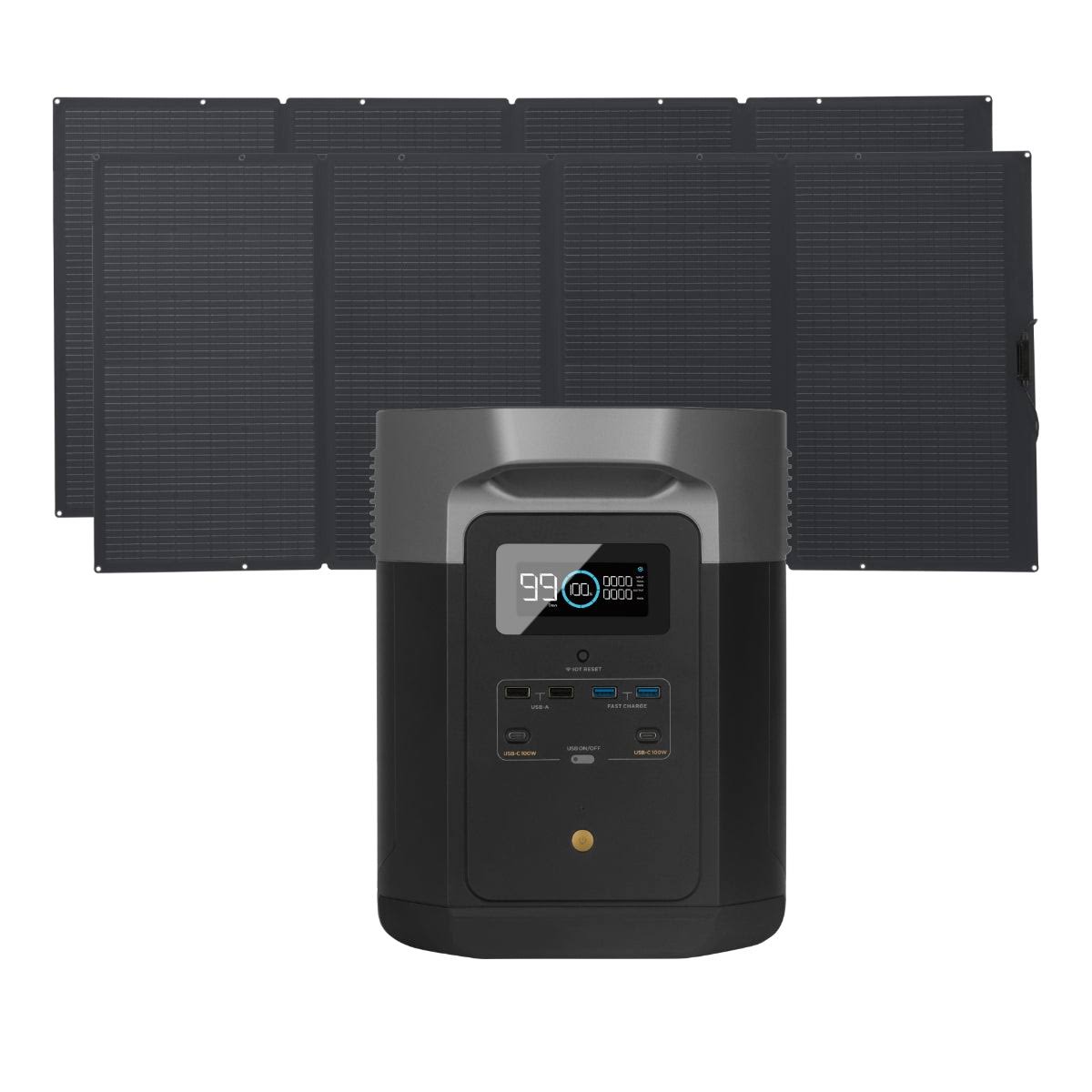 EcoFlow Delta Max 2000 + 400W Portable Solar Panel