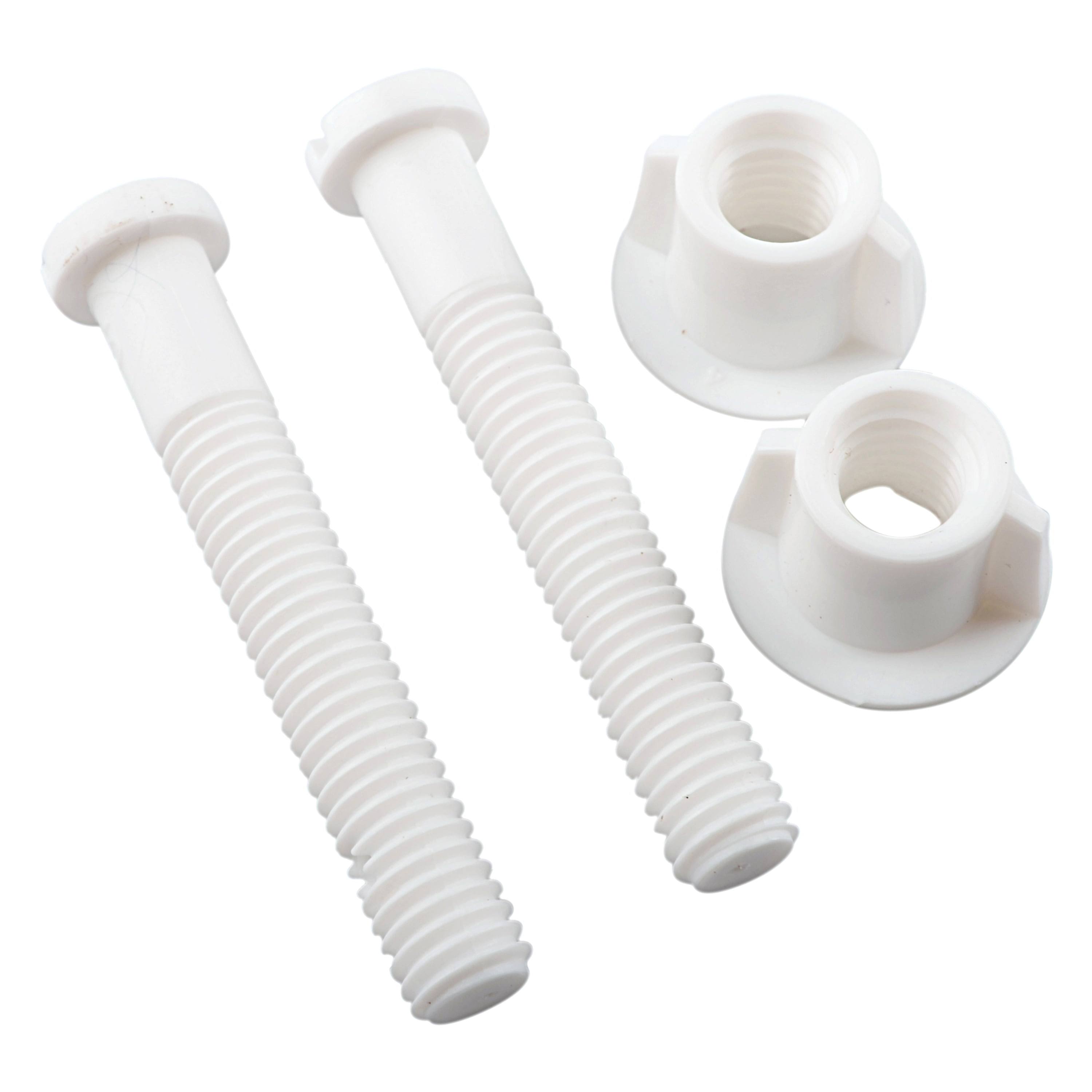 Hyper Tough Rust Proof Plastic Toilet Seat Bolt Set