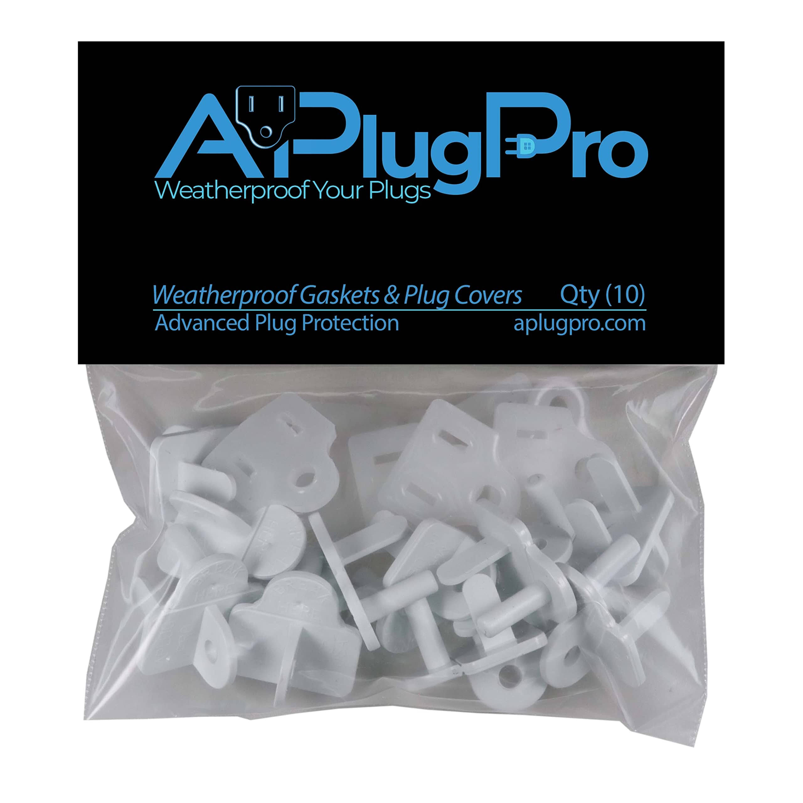 Weatherproof Gaskets & Plug Covers- 10 Pack