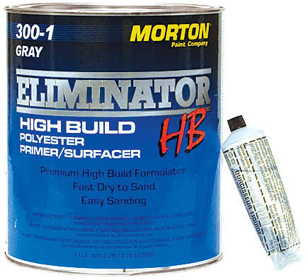 U. S. Chemical & Plastics 300-1 Eliminator High Build Polyester Primer, Gray, Gallon