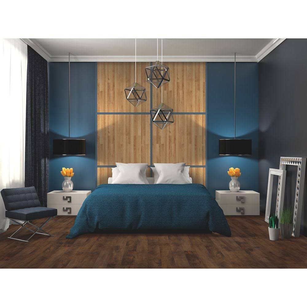 Quickstep Studio + Spill Repel Glenwood Oak 10-mm T x 7-in W x 48-in L Waterproof Wood Plank Laminate Flooring in Gold | QS100