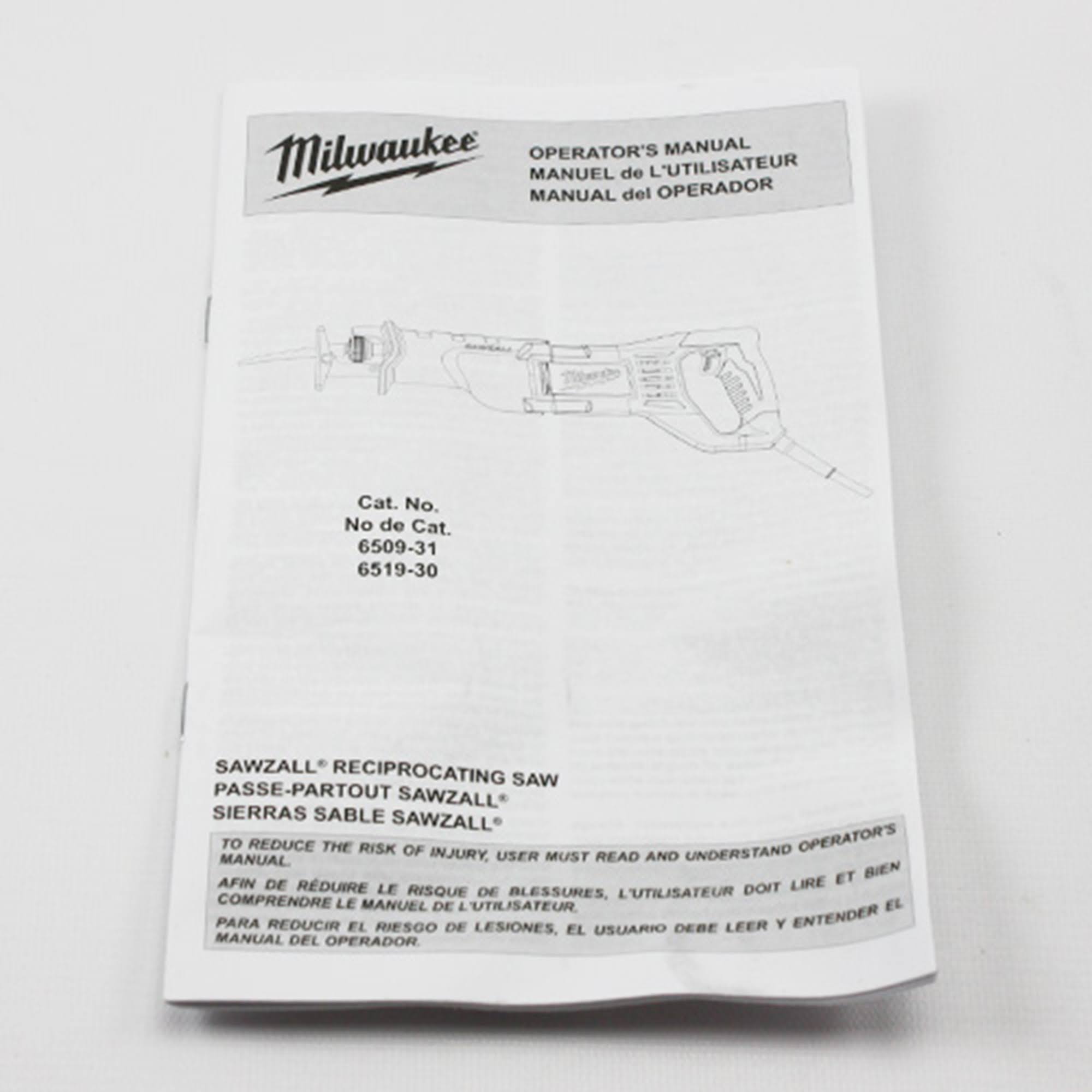 Milwaukee Sawzall Reciprocating Saw Kit, 12 A