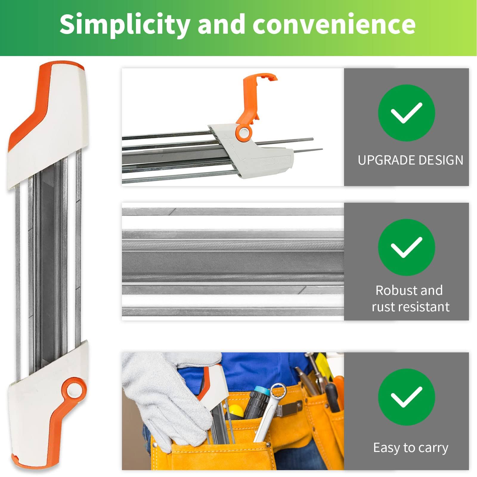 for Stihl Chainsaw Sharpener Compatible with Stihl 3/8 P Chainsaw Chain, Stihl 2 in 1 Easy File 4.0mm Replace 56057504303