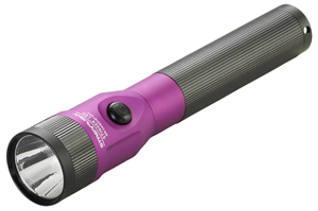Streamlight Stinger C4 LED Rechargeable Flashlight with Piggyback Charger- Purple