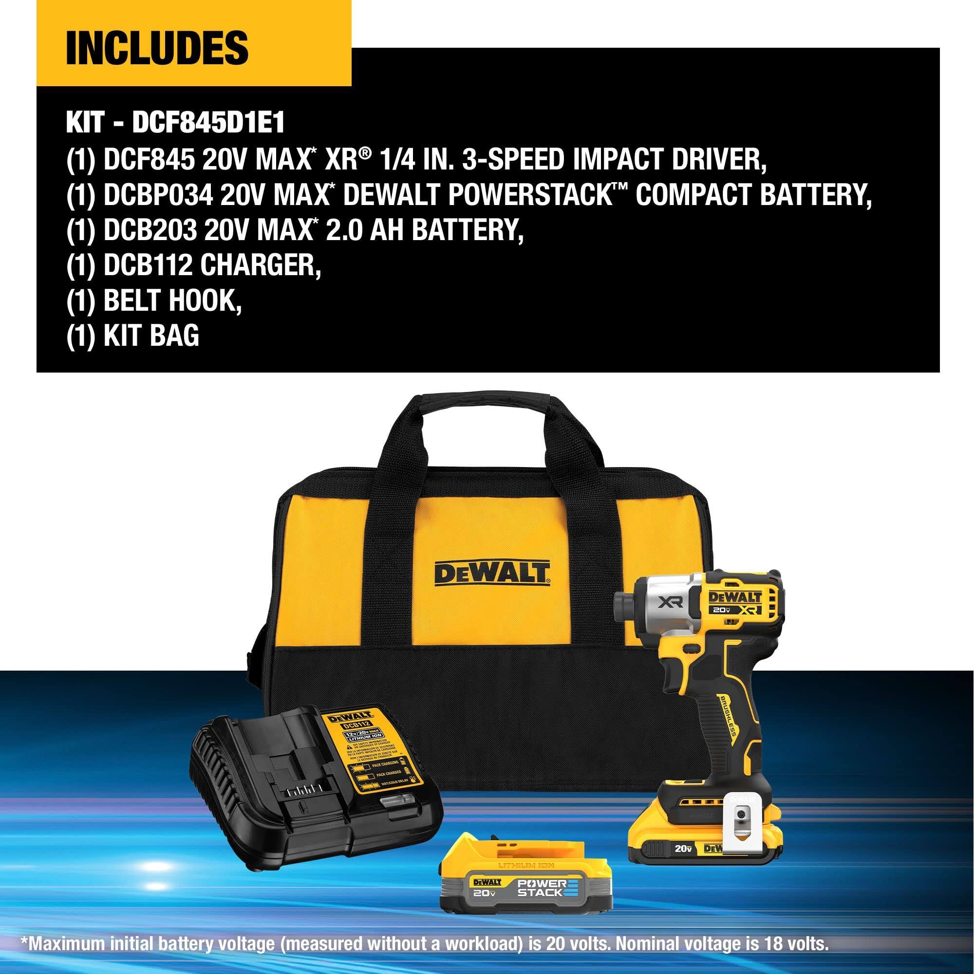 DeWalt 20V MAX* XR 3-Speed 1/4